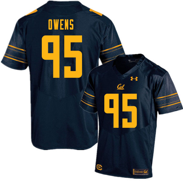 Men #95 Miles Owens Cal Bears College Football Jerseys Sale-Navy